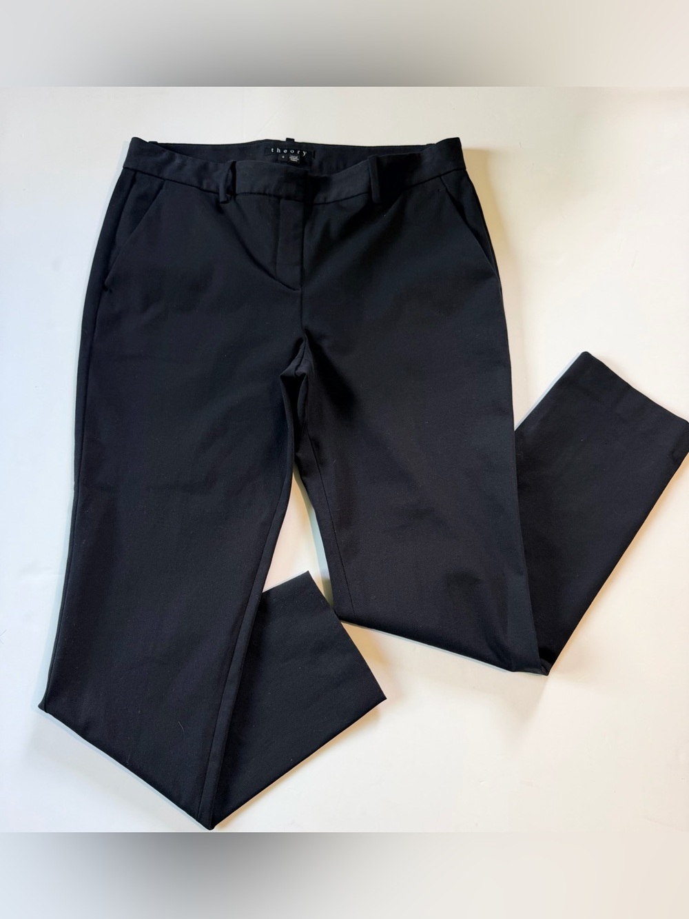 Theory Black Tailored Ponte Trousers